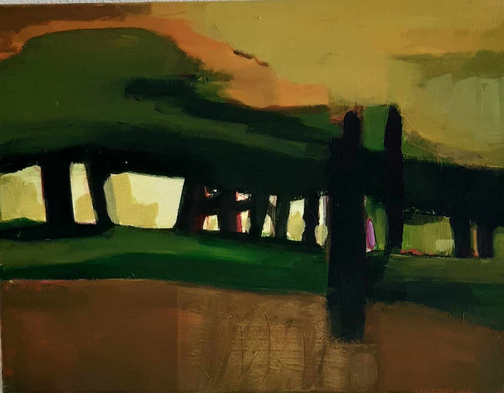 Nacht in La Jenny — Landschappen