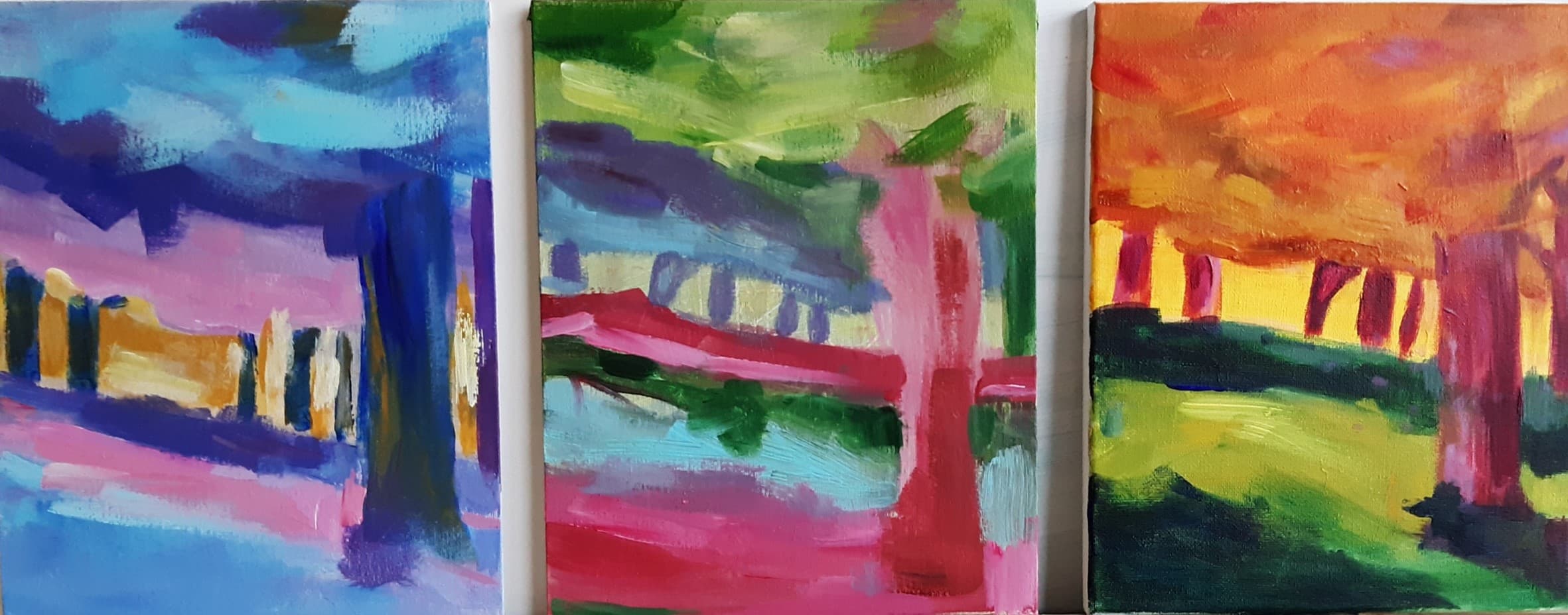Drieluik La Jenny — Landschappen