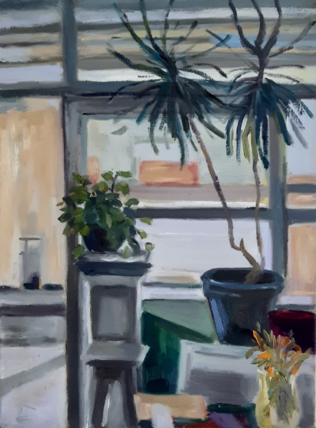 Het atelier — Bij het raam